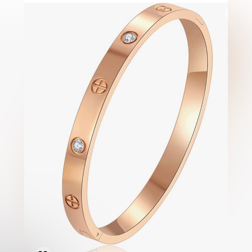 18k Gold Plated Stainless Steel Bracelet For Women Girl Gifts For Women Novelty